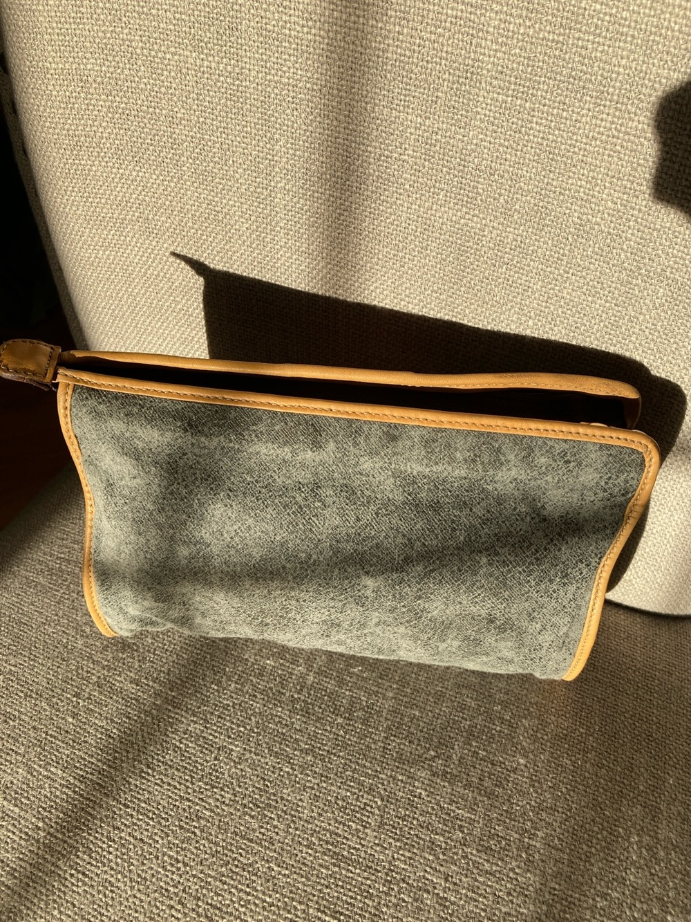 Fendi vintage Gray & Tan Travel Pouch - Picture 3 of 14